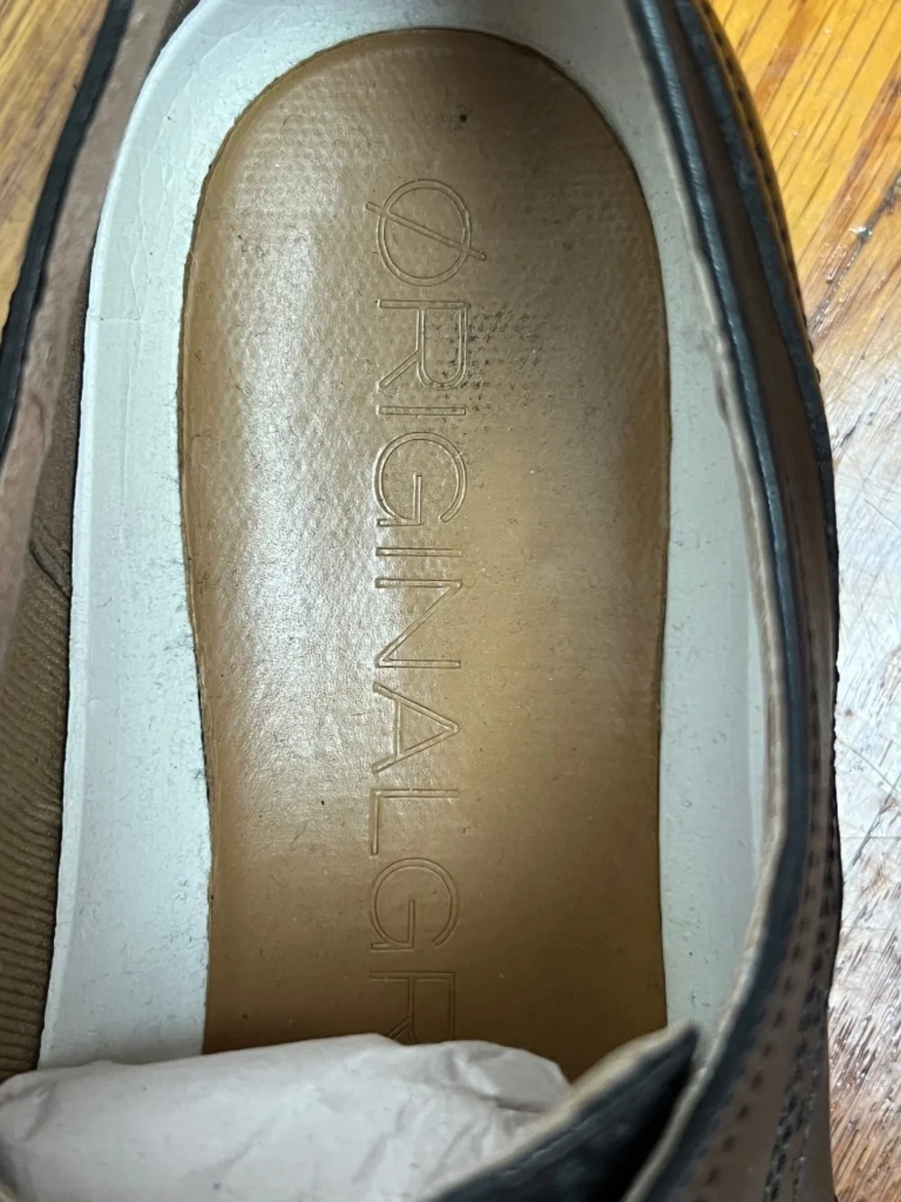 Cole Haan Original Grand Black Leather Wingtip Oxford Dress Shoes. Handmade.